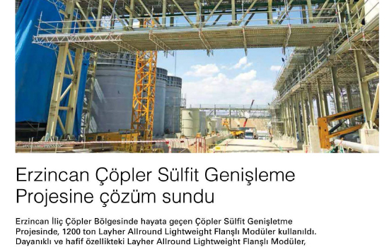 Erzincan çöpler sülfit genişleme projesine çözüm sundu