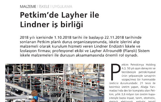 Petkim'de Layher ile Linder iş birliği