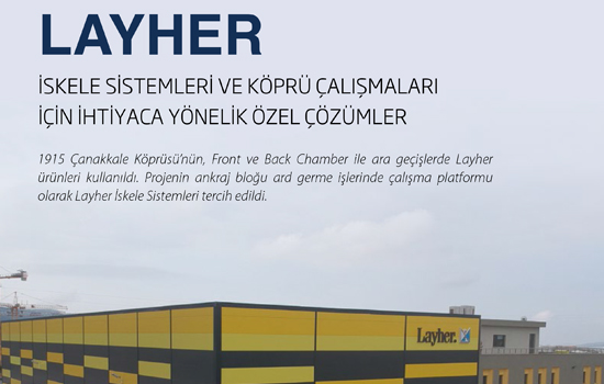 Layher iskele sistemleri ve köprü çalışmaları