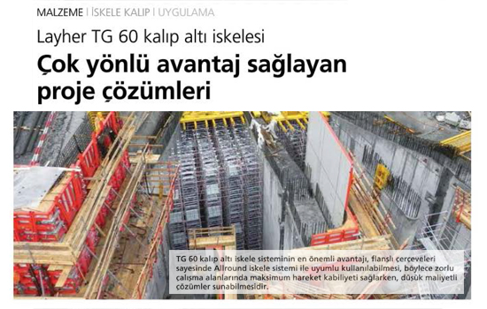 Layher TG60 Kalıp Altı İskelesi