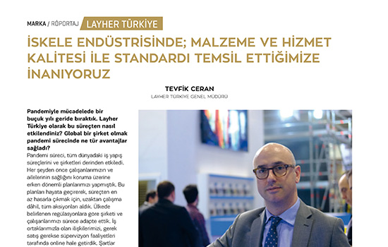 Malzeme ve hizmet kalitesi ile standardı temsil ettiğimize inanıyoruz.