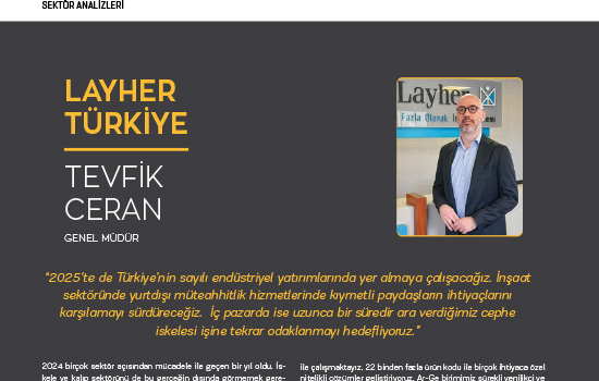 2025’te de Türkiye’nin sayılı endüstriyel yatırımlarında yer almaya çalışacağız.